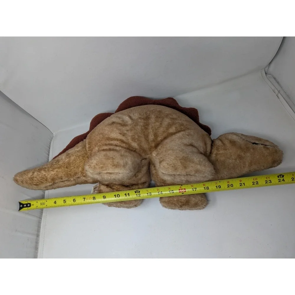 Vintage Animal Fair Stegosaurus Plush Toy‎ Dinosaur Stuffed Animal Large Brown